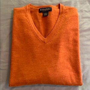 Brooks Brothers Merino Wool V-Neck Sweater